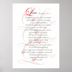 Póster 1 Corinthians 13