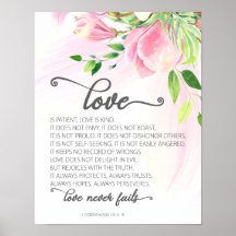 1 Corinthians 13:4-8 O amor é a Magnolia Rosa Paci