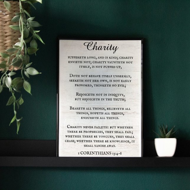 Poster 1 Corinthians 13 Rei Russo James Bíblia Verse (Criador carregado)