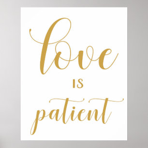 Póster 1 Corinthians 13 - sinais do corredor do casamento