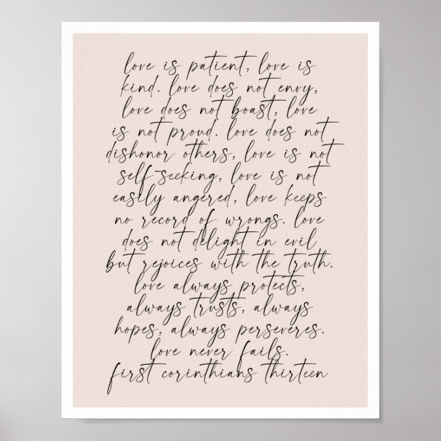 Poster 1 Corintianos 13 (Frente)
