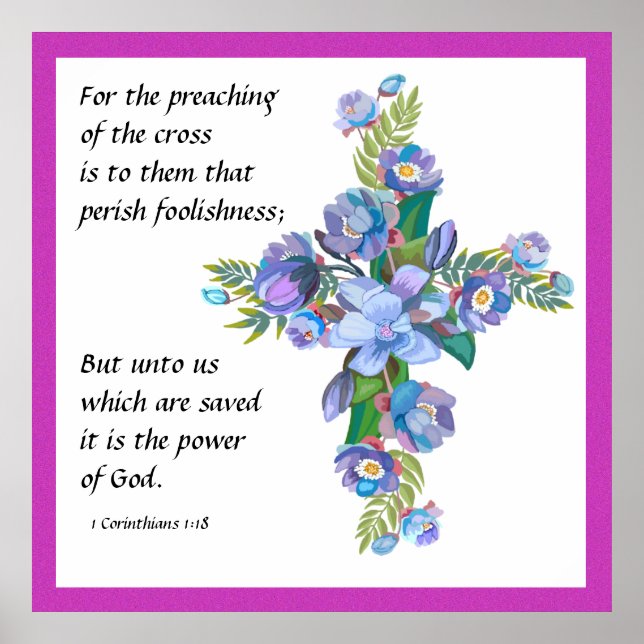 Poster 1 Corintianos 1:18 (Frente)