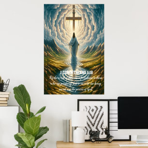 Poster 1 Corintianos 1:18 insensatez para aqueles que são