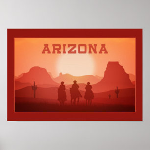 Poster 1 do por do sol da arizona