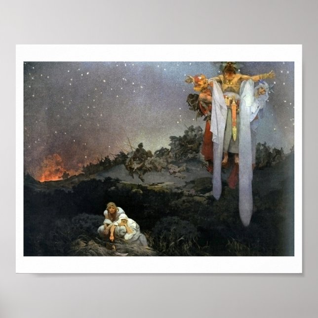 Poster #1 Eslavos em sua terra natal, Mucha (Frente)