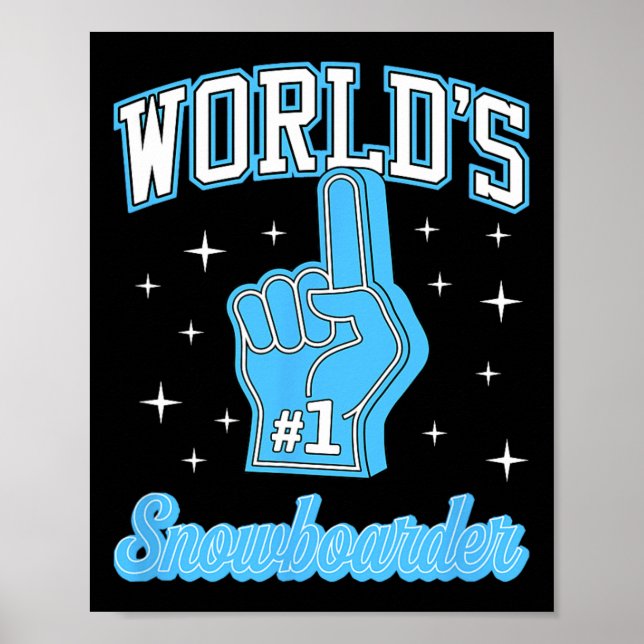 Poster #1 Espuma Snowboarder Número Um Snowboarder do Mun (Frente)