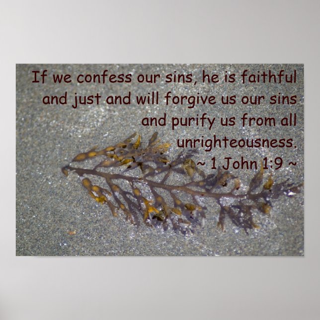 Poster 1 John 1:9 (Frente)