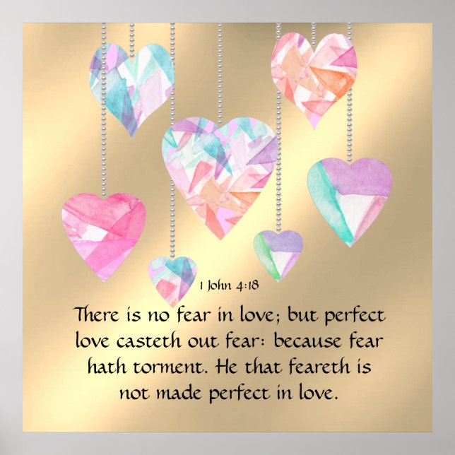 Poster 1 John 4:18 (Frente)