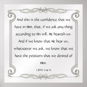 Poster 1 John 5:14-15