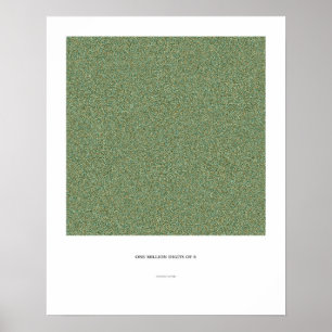 Póster 1 milhão decimais do π