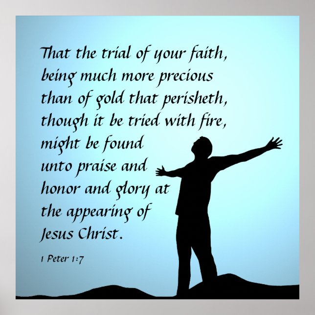 Poster 1 Peter 1:7 (Frente)
