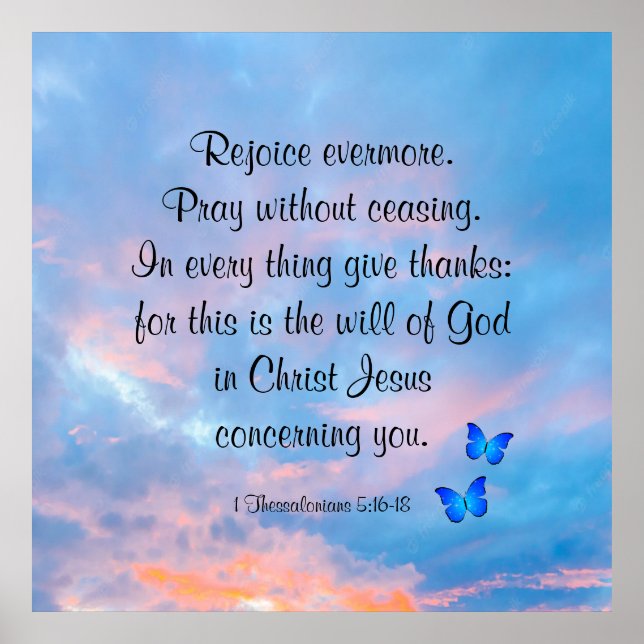 Poster 1 Salónica 5:16-18 (Frente)