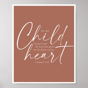 Poster 1 Samuel 1:27 Fundo de ferrugem de duas fontes