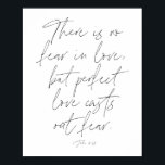 Poster 1 Script John 4:18<br><div class="desc">Não há medo no amor,  mas o amor perfeito expele o medo. -1 John 4:18</div>