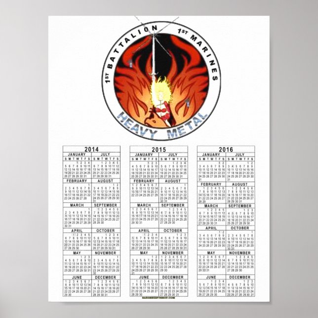 Poster 1rua BATTALION 1rua MARINHA "METAL PESADO" (Frente)