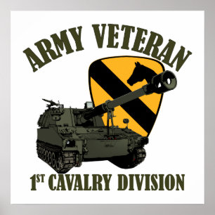 Poster 1rua Cav Vet - M109 Howitzer