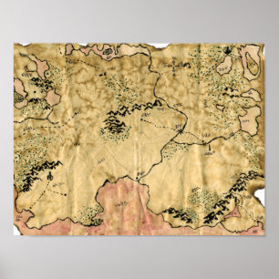 Póster 1st Map of the Forgotten Realm