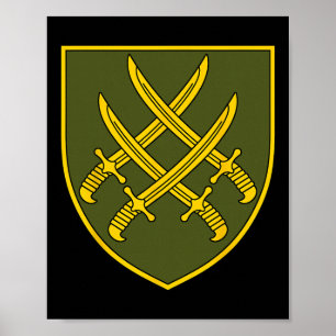 Poster 20º Corpo do Exército (Ucrânia) Militar Ucraniano