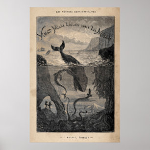 Poster 20000 Leagues Sob a Fronteira Marítima 1871