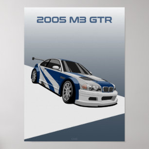 Poster 2005 M3 — Carro de corrida GTR