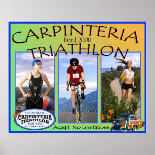 Poster 2008 do triathlon de Carpinteria