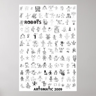 Poster 2009 dos robôs de Artomatic 5