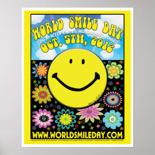 Poster 2012 - 16x20 de Day® do sorriso do mundo "