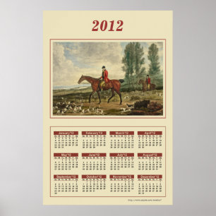 Poster 2012 do calendário do caçador
