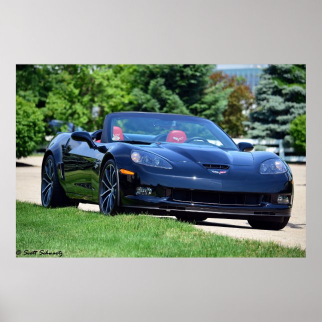 Póster 2013 60º aniversário C6 Corvette 427 convertível (Frente)