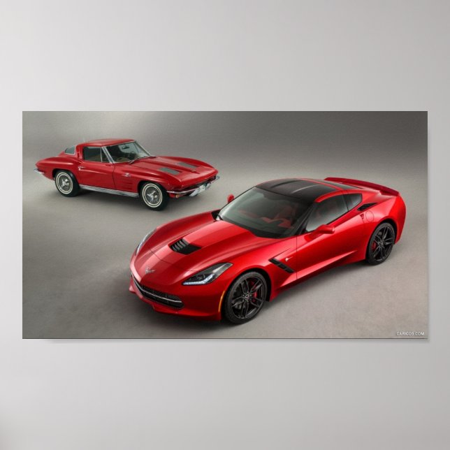 Poster 2014 Chevrolet Corvette Stingray (Frente)