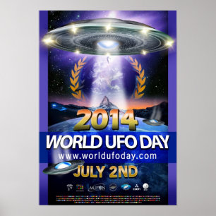 Poster 2014 do dia do UFO do mundo