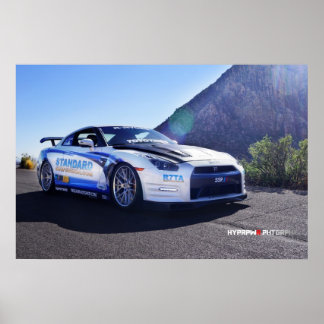 Poster 2014 Nissan GT-R em Las Vegas para o SEMA