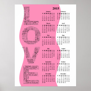 Póster 2015: Calendário anual do Ano do Amor