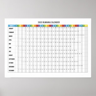 Poster 2020 Running Calendar