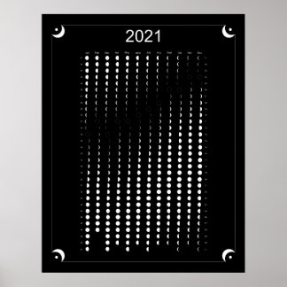 Poster 2021 - Calendário da Lua Negra