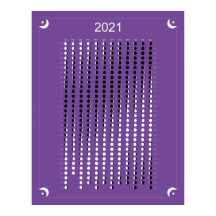2021 - Lua Calendar Purple