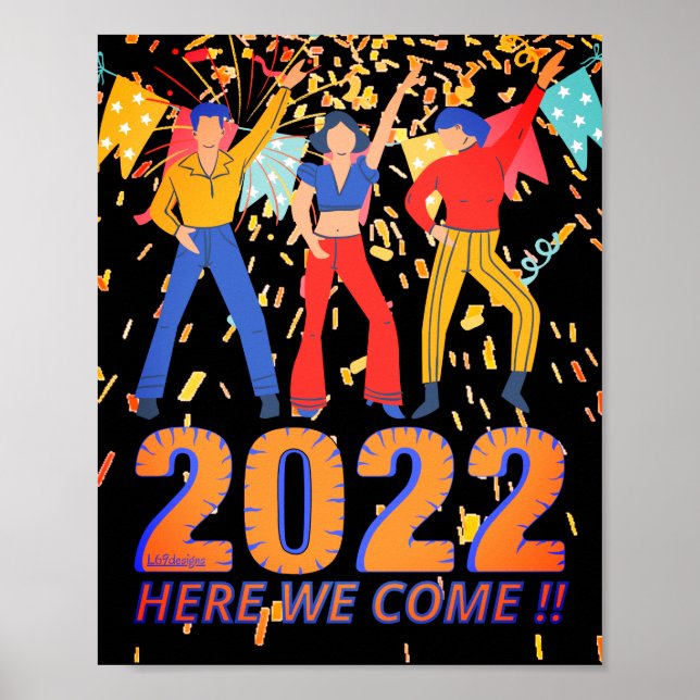 Poster 2022 AQUI VAMOS VINDO O presente da véspera de ano (Frente)