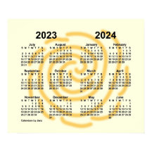 2023-2024 Calendário do Ano Escolar de Dias Úteis 