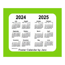 2024-2025 Calendário das Escolas Amarelas de Janz