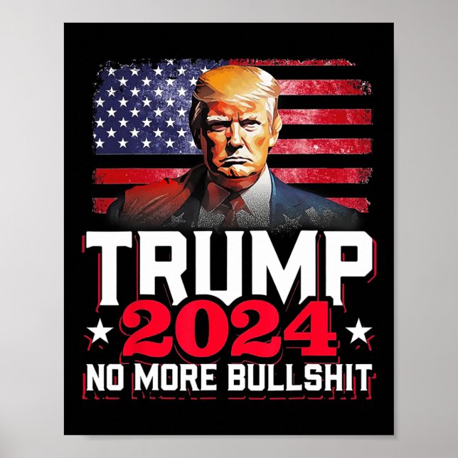 Poster 2024 No More Bull America Flag (Frente)