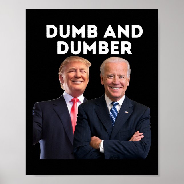 Poster 2024 Trump 2024 Eleição Dumb E Dumber Politics (Frente)