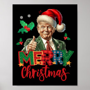 Poster 2024 Trump Vencedor Eleição Feliz Natal Engraçado
