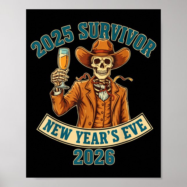 Poster 2025 Survivor New Year's Eve 2026  (Frente)