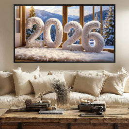 Poster 2026 Cozy Lodge Print | Samsung Frame TV Art