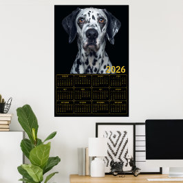 Poster 2026 Dalmatian Dog Calendar