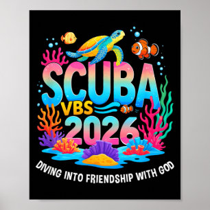 Poster 2026 Escola Bíblica de Férias Mergulhando na Amiza