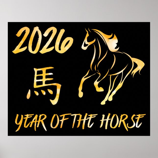 Poster 2026 Year Of The Horse (Frente)