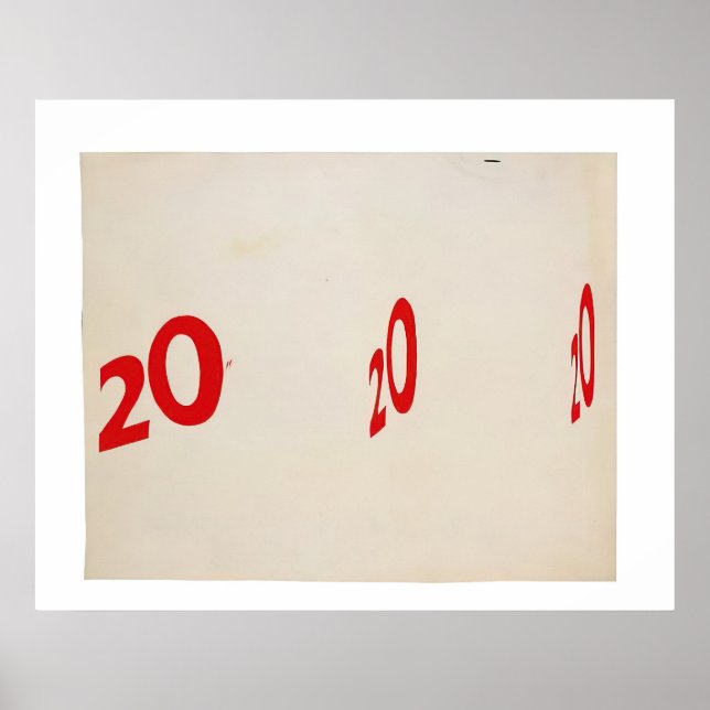 Poster 20 20 20 - 1962  - Edward Ruscha (Frente)