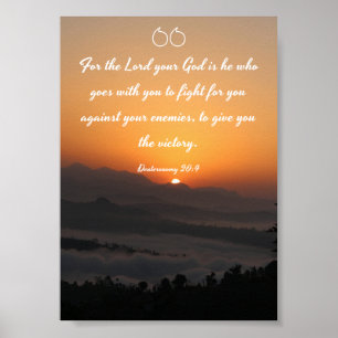 Poster 20:4 de Deuteronomy - bíblia
