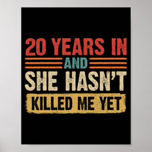 Poster 20 aniversário de 20 anos e ela fez't Ki